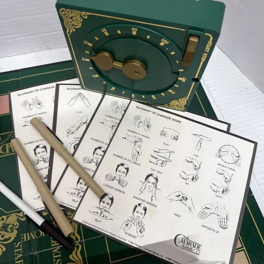 Pressman the CHARADE GAME 1984 vintage complete
